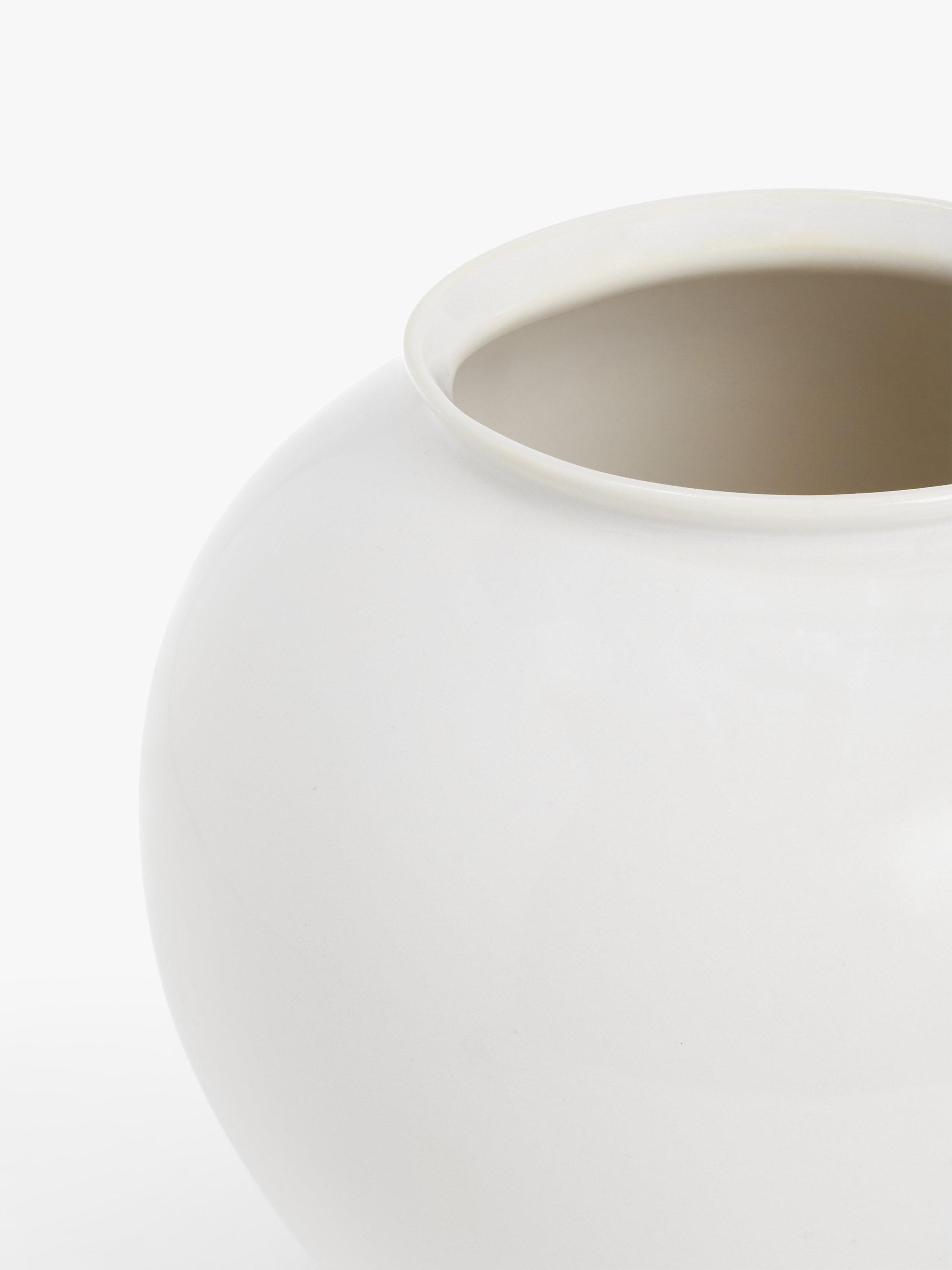 John Lewis stoneware urn vase cream H24.5cm, UK version