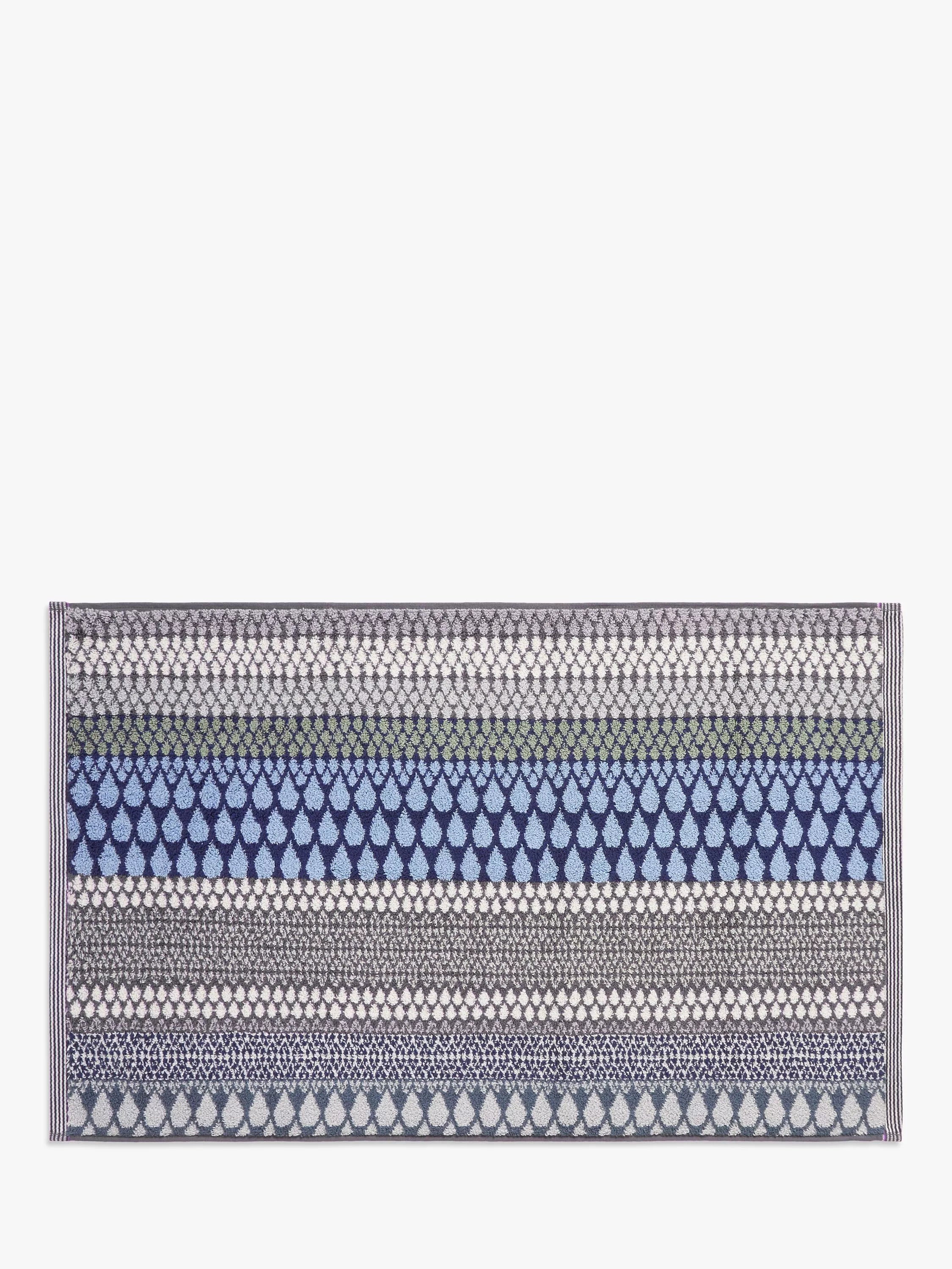 Margo Selby blue bath mat, imported from the UK