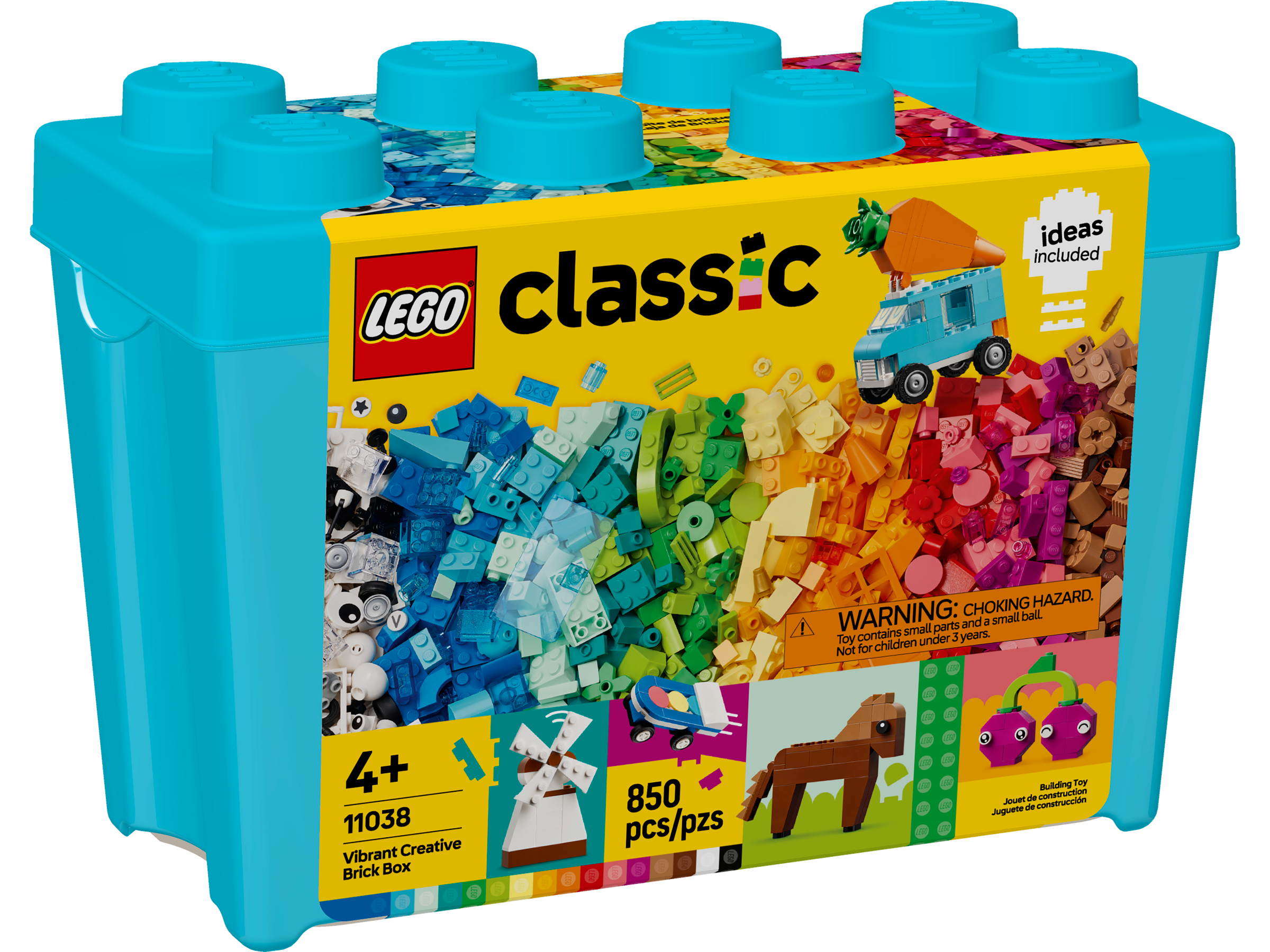 LEGO Vibrant Creative Brick Box Building Bricks Set 850 Pieces (British brand)