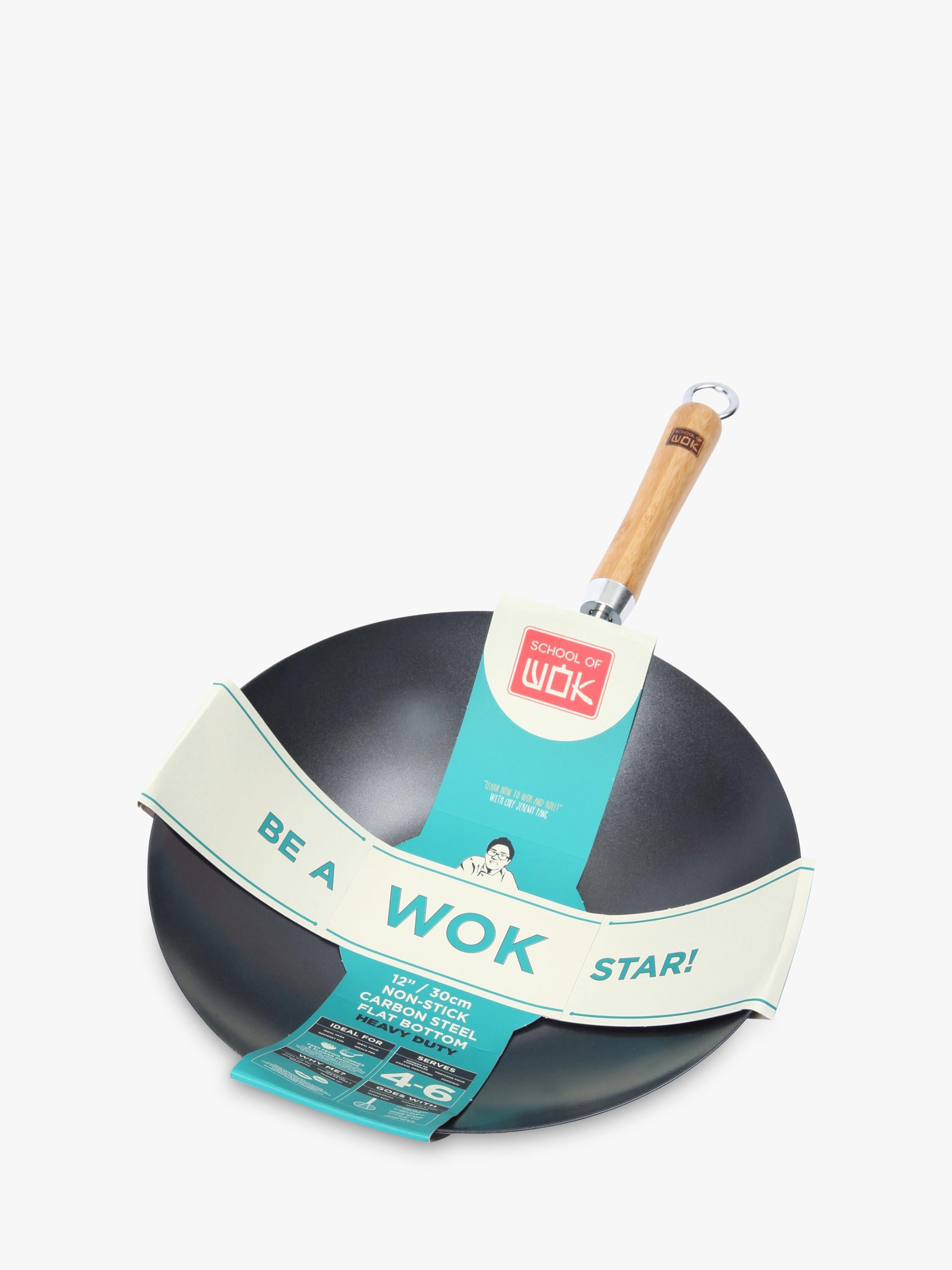 School Of Wok carbon steel non-stick wok 30cm (British brand)