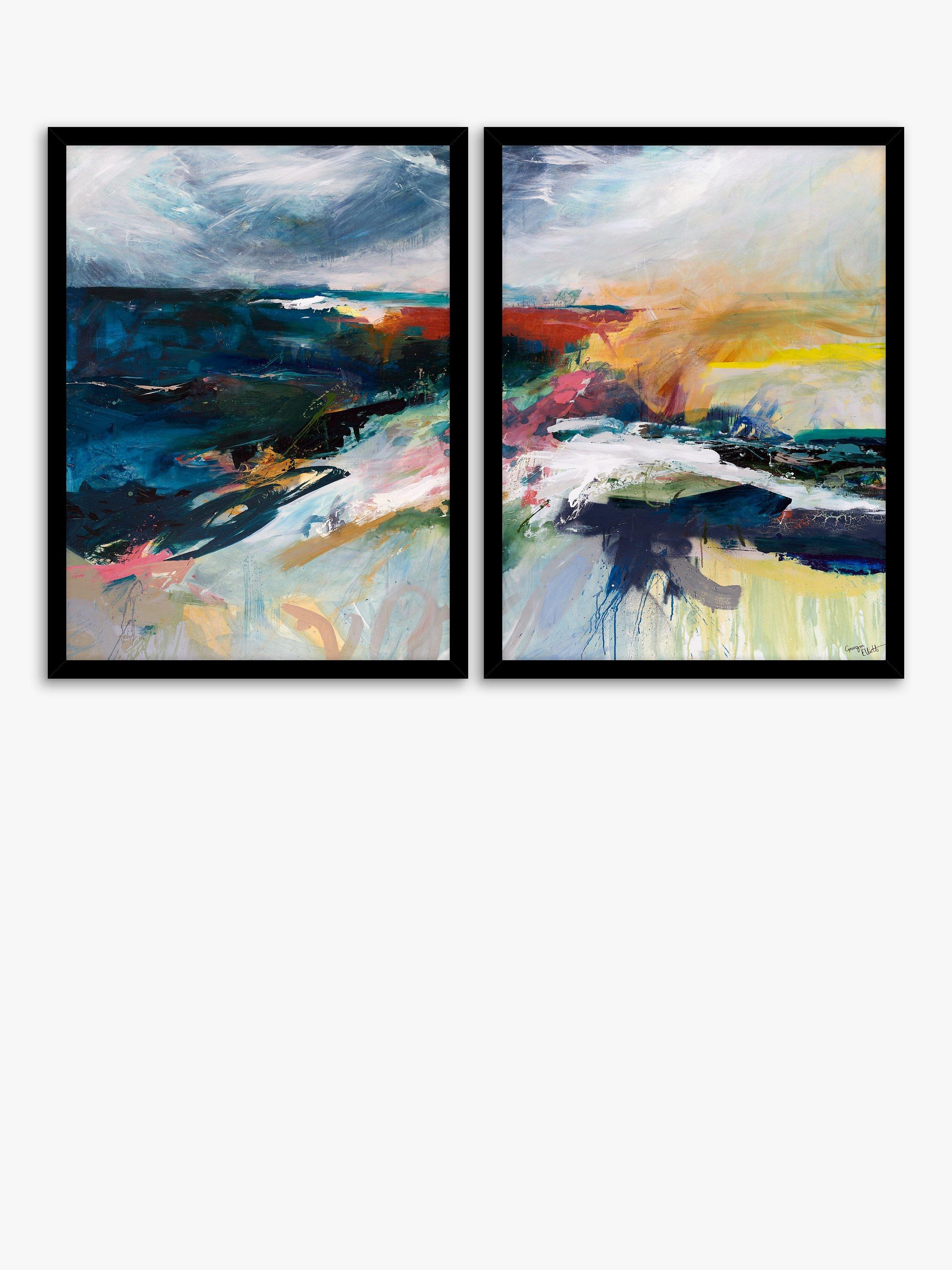 John Lewis 'Unforgiven Elements' framed art prints set of 2, 84.5x64.5cm, UK version