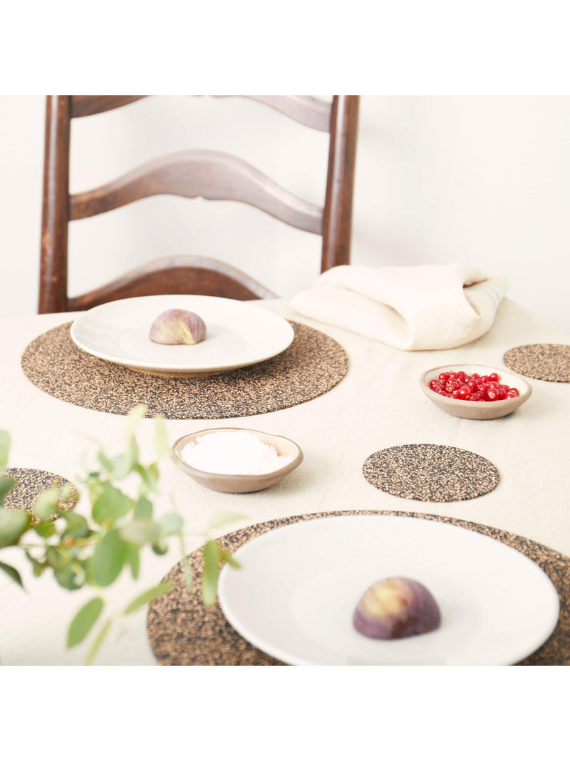 LIGA Dash cork round placemats multi set of 4, UK version