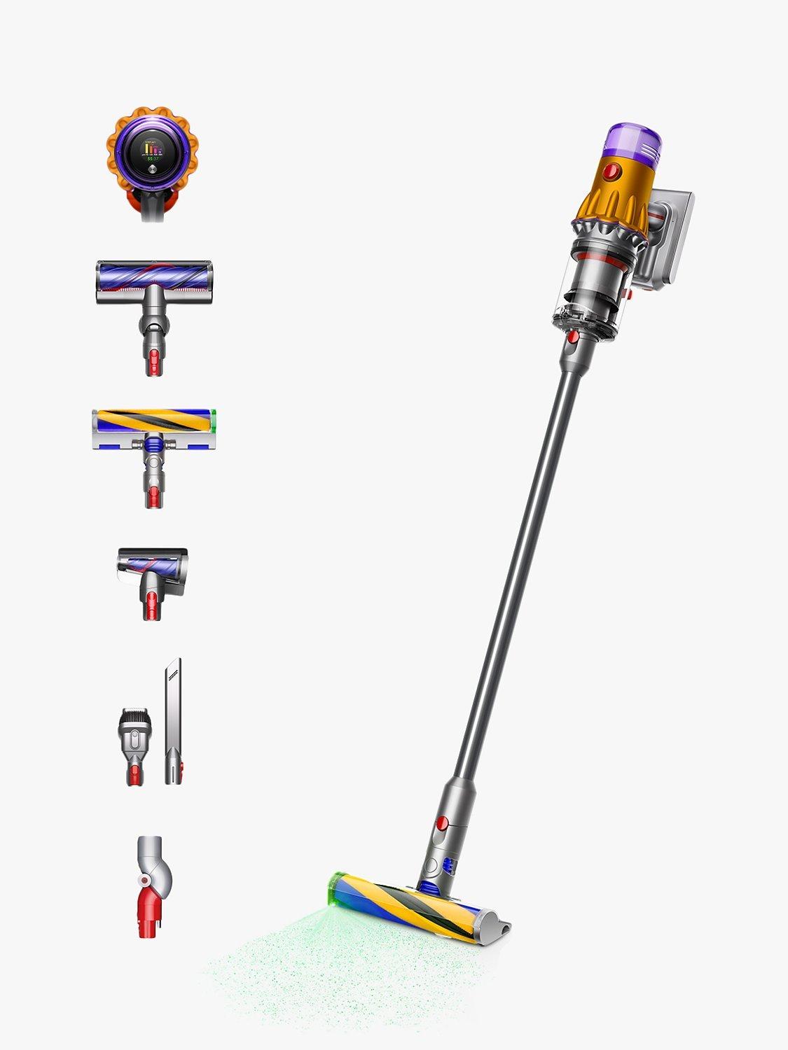 Dyson V12 Detect Slim cordless vacuum cleaner in yellow and nickel - British product