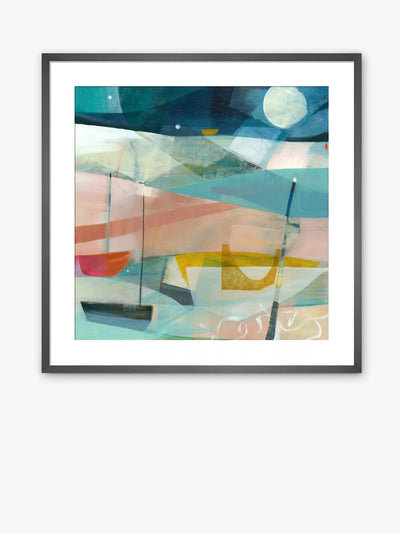John Lewis Louise Body Safe Journey Framed Print and Mount Blue/Multi 50 x 50cm