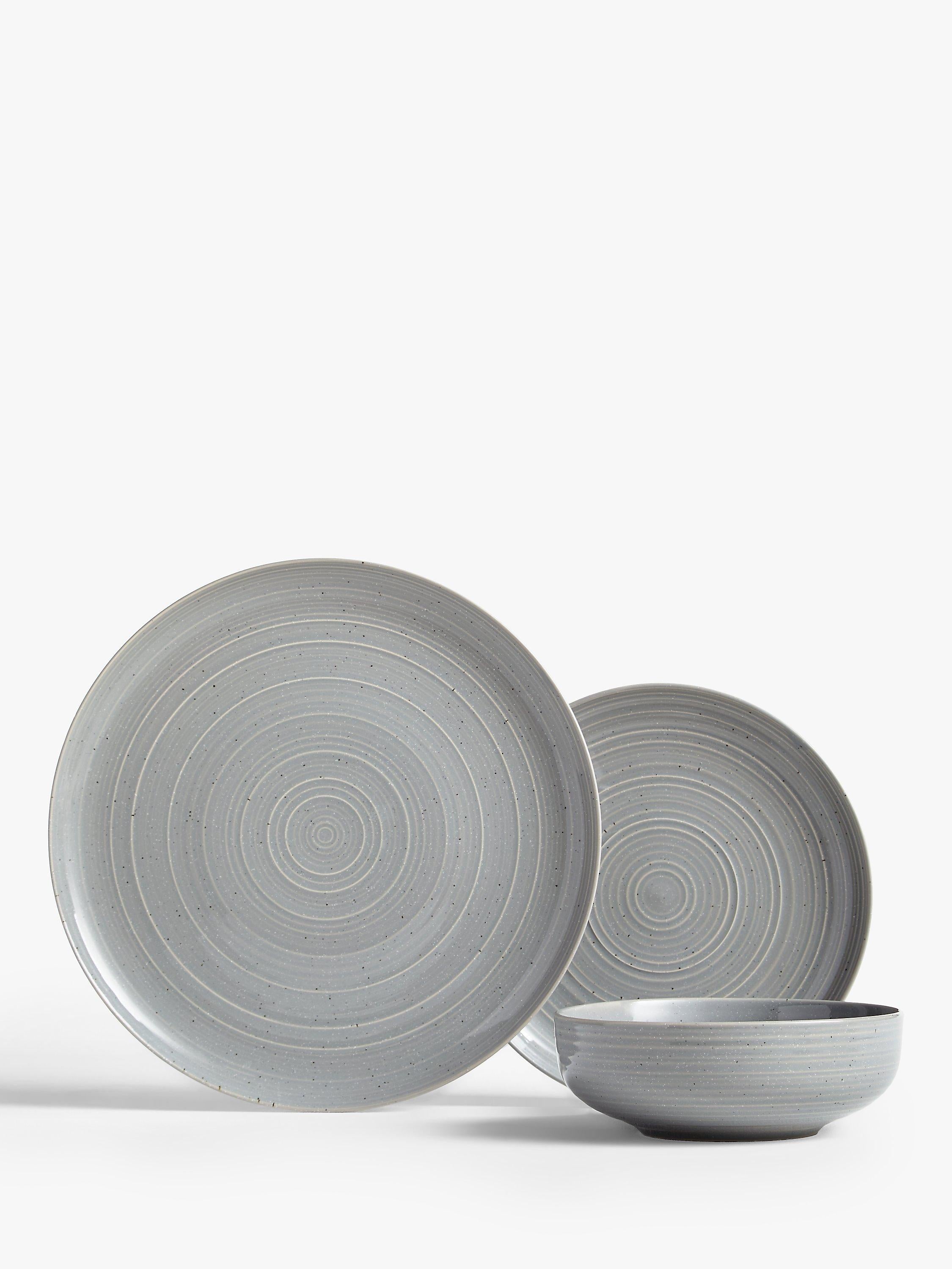 John Lewis speckle glaze dinnerware set 12 piece, UK version