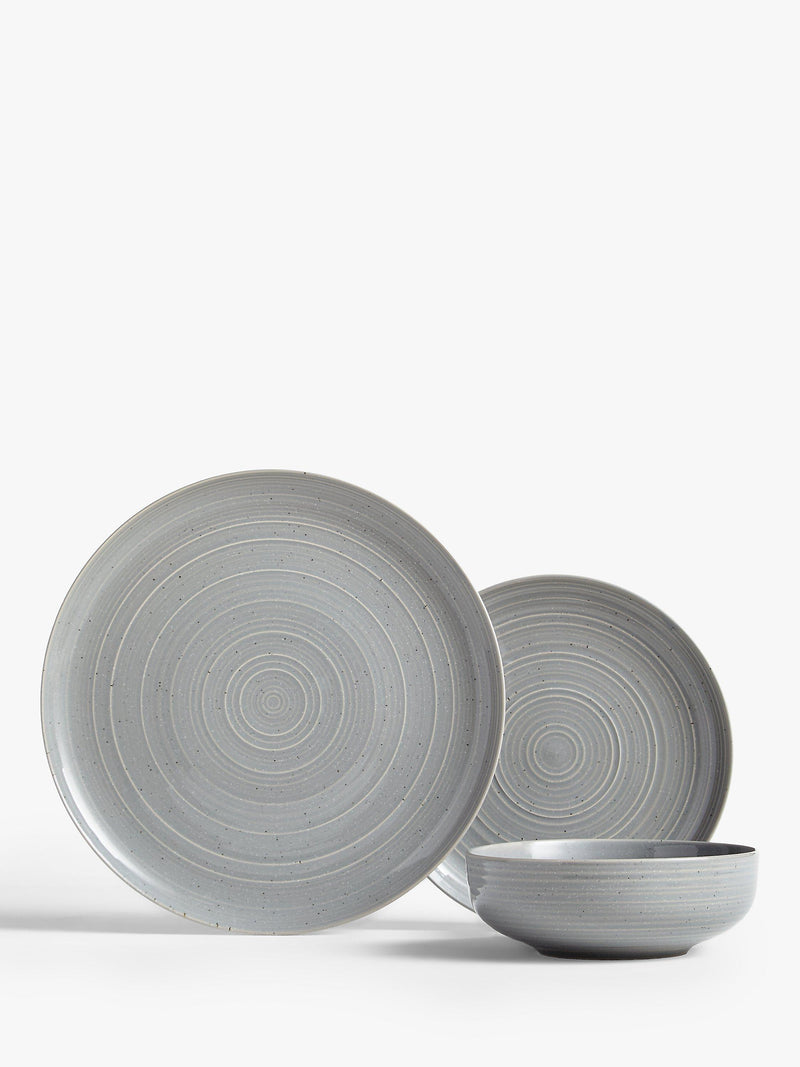 John Lewis speckle glaze dinnerware set 12 piece, UK version