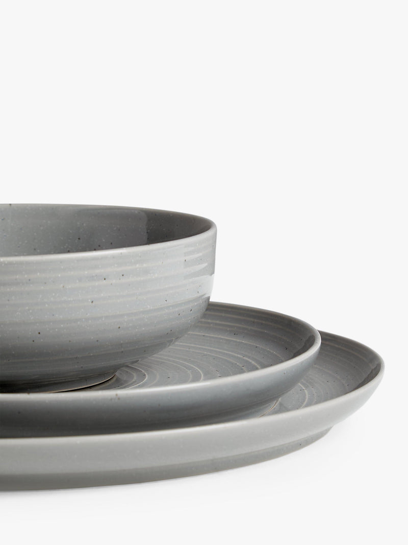 John Lewis speckle glaze dinnerware set 12 piece, UK version