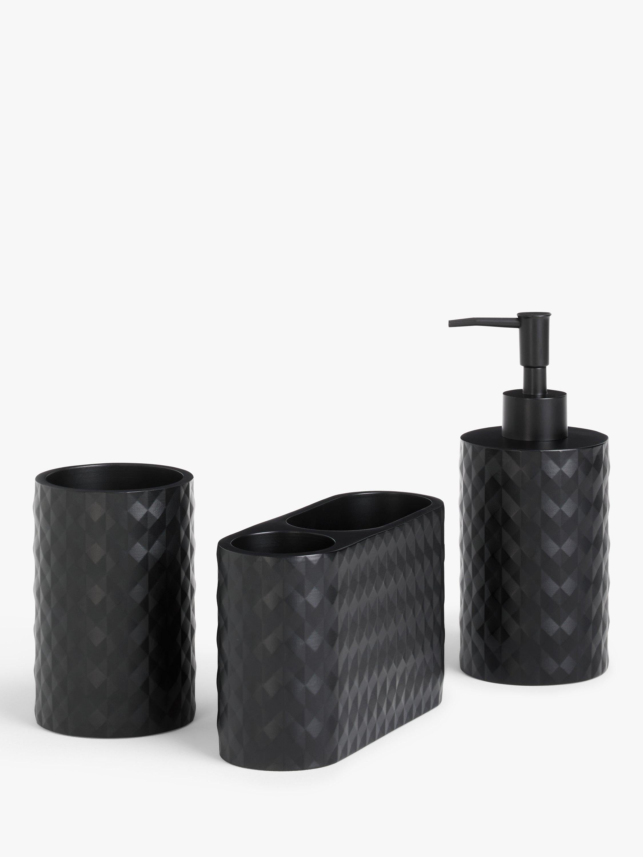 John Lewis black diamond toothbrush holder, UK version