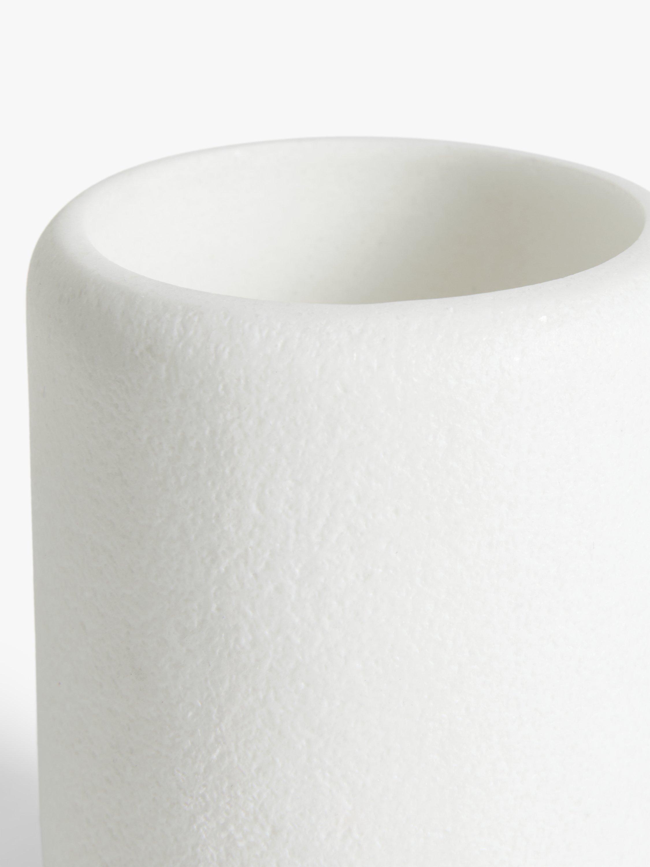John Lewis sand effect bathroom tumbler white colour, UK version