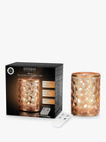 Copper Metal Electric Mist Diffuser with Candle Effect Lighting