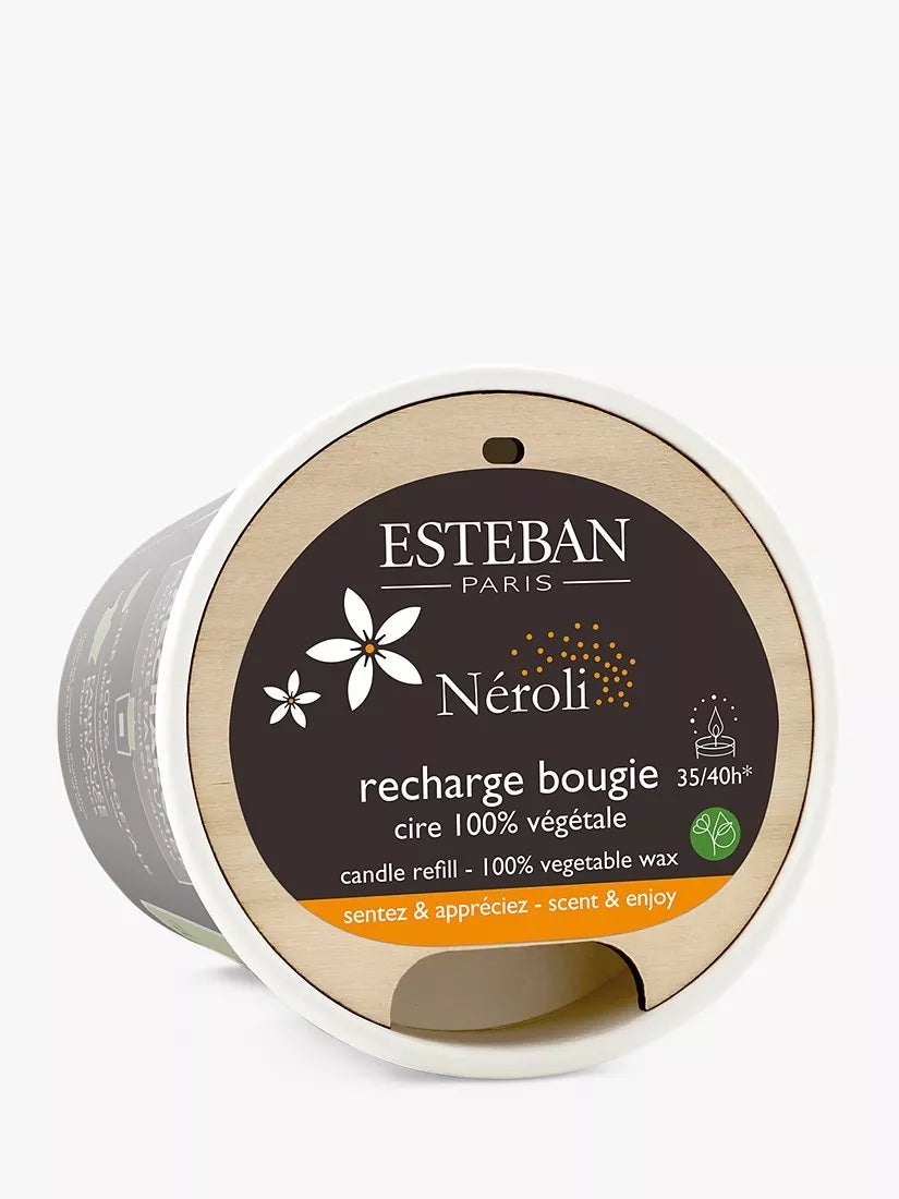 Esteban neroli scented candle refill 180g - British product
