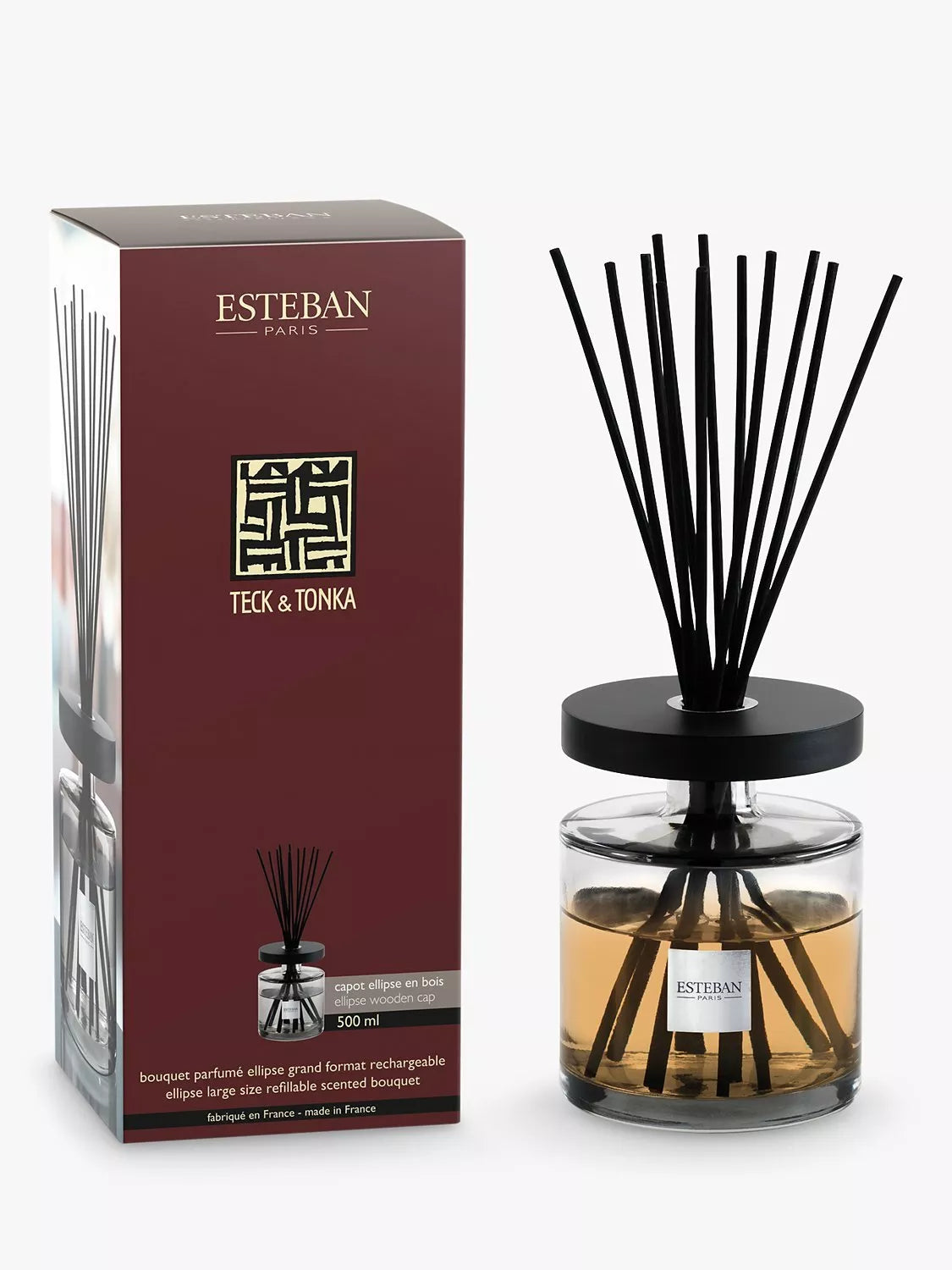 Esteban Teck & Tonka reed diffuser 500ml - British product