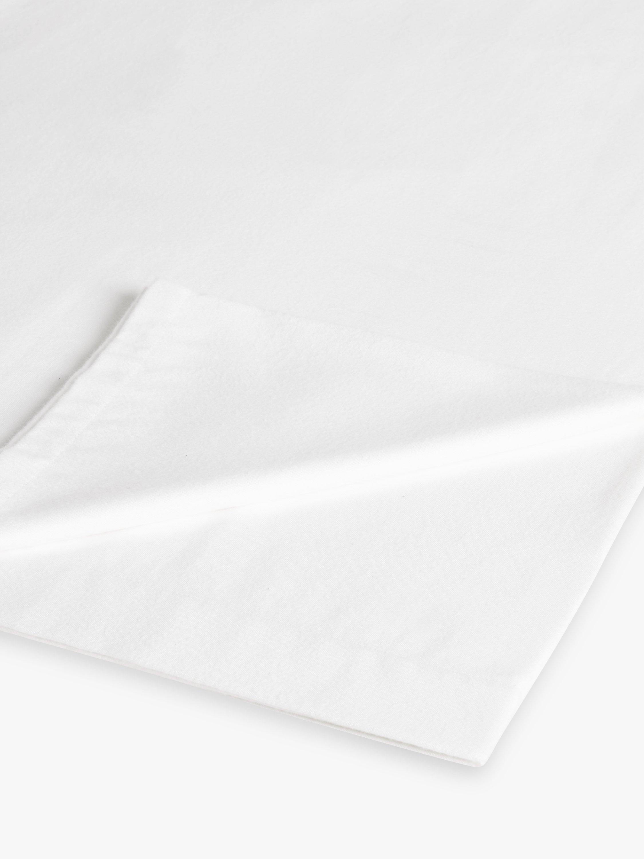 John Lewis Warm & Cosy Brushed Cotton Flat Sheet, UK version