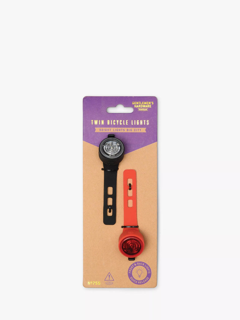 Gentlemen's Hardware twin bicycle lights, UK version