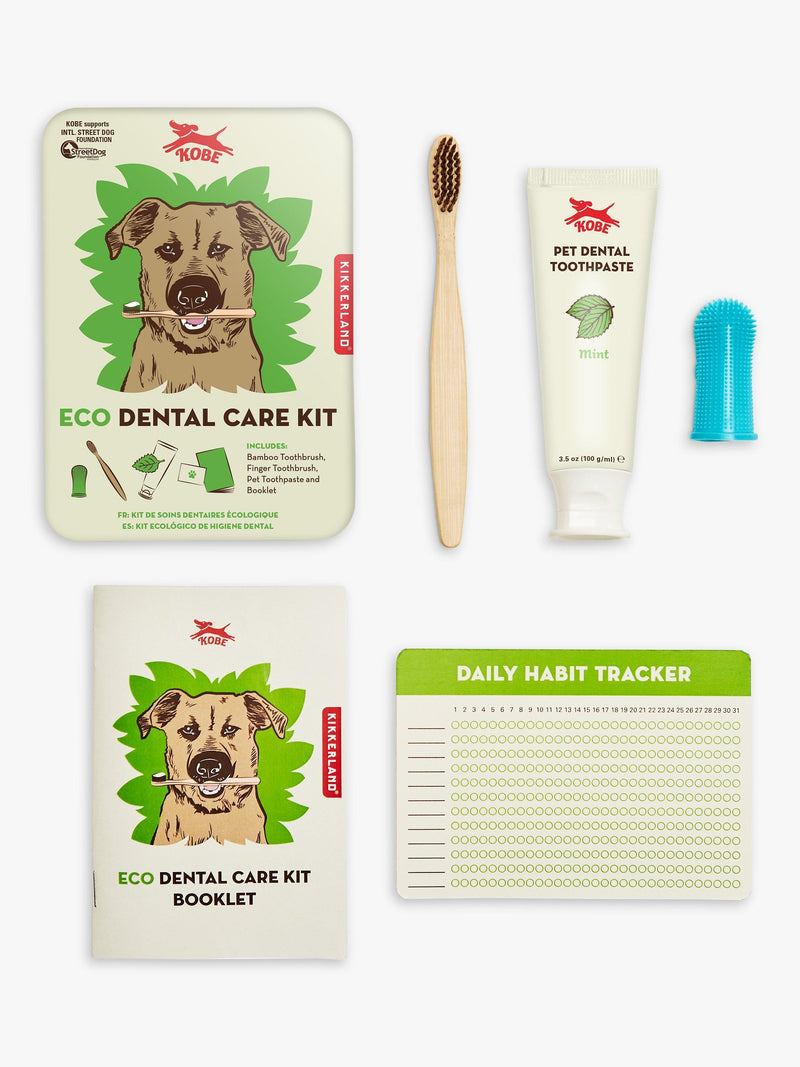 Kikkerland Kobe Dog Dental Care Kit including accessories, UK version