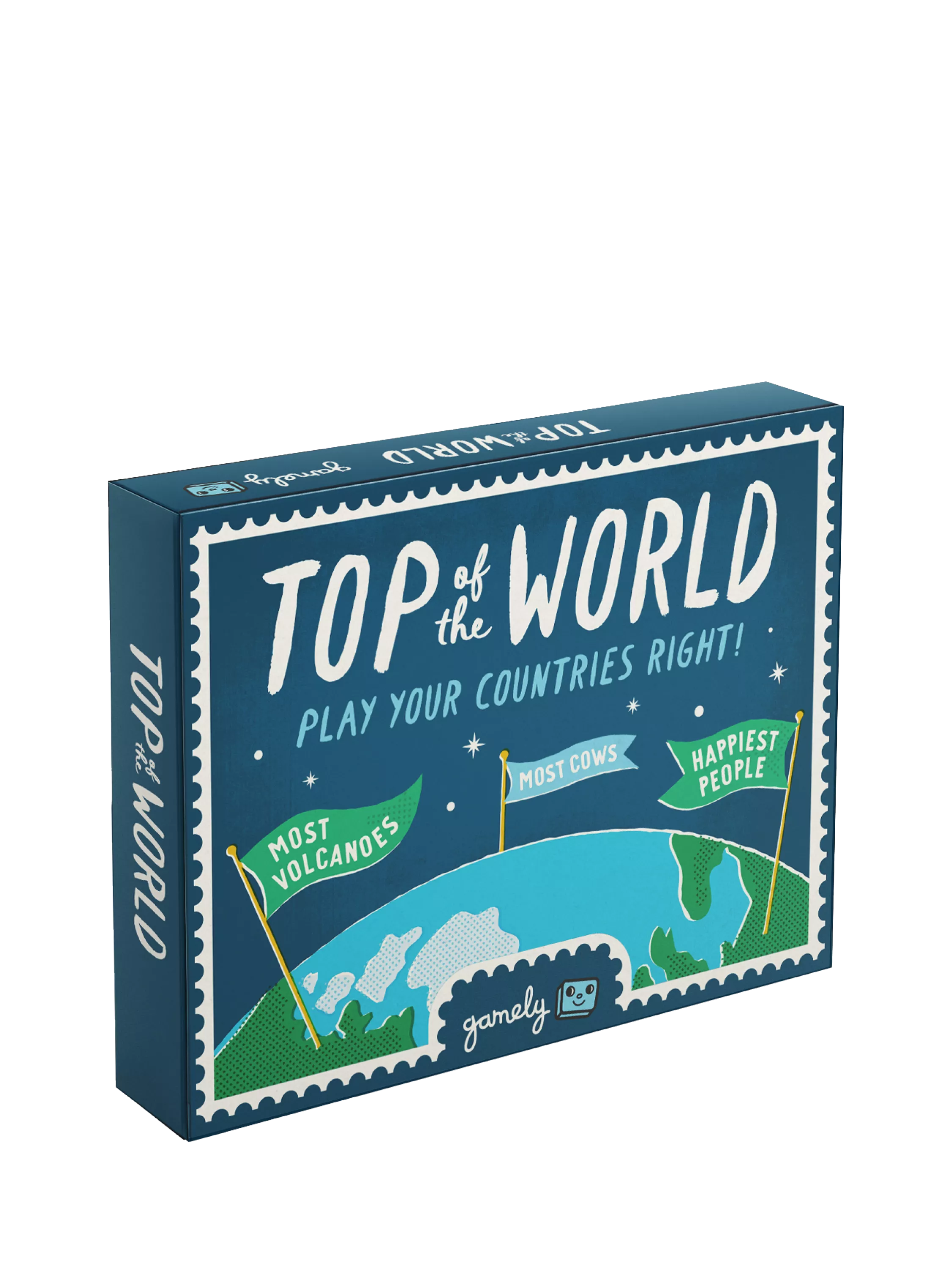 Gamely Top of the World trivia card game, UK version