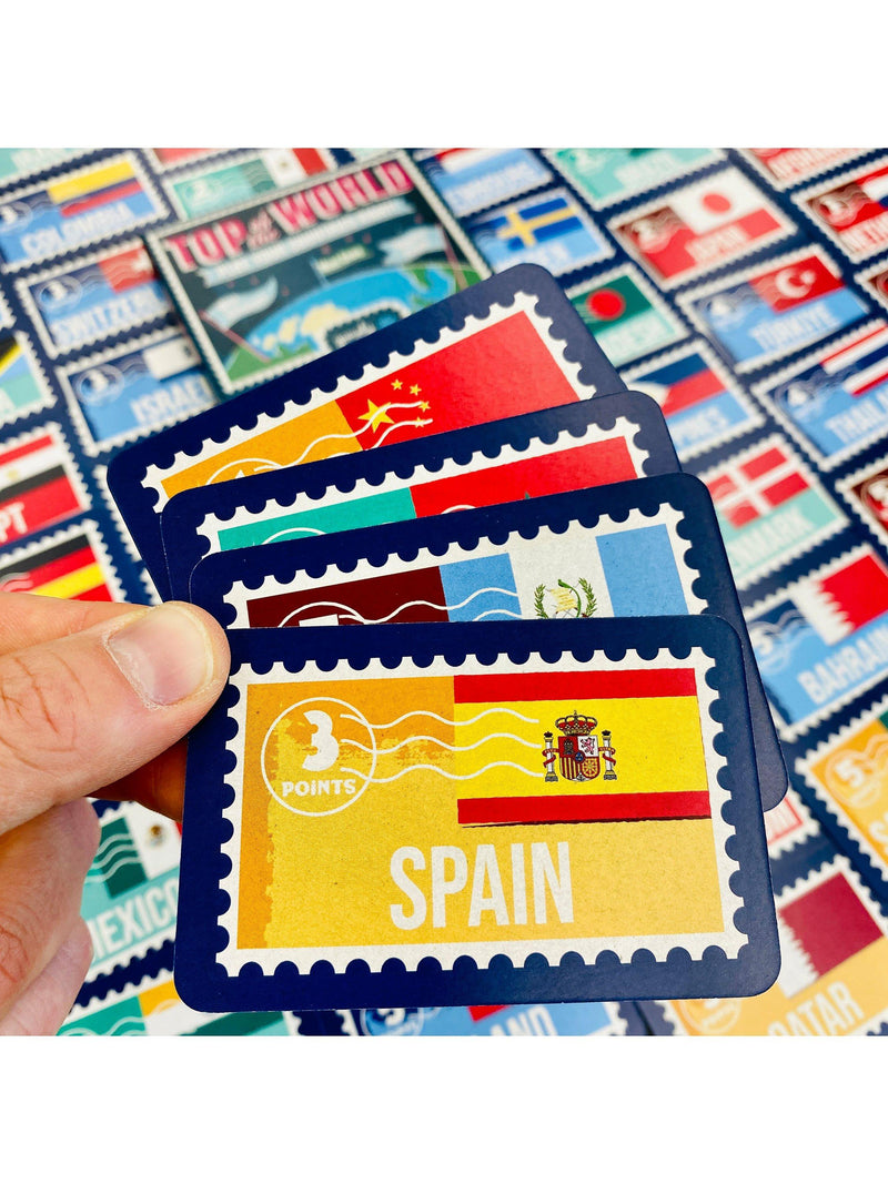 Gamely Top of the World trivia card game, UK version