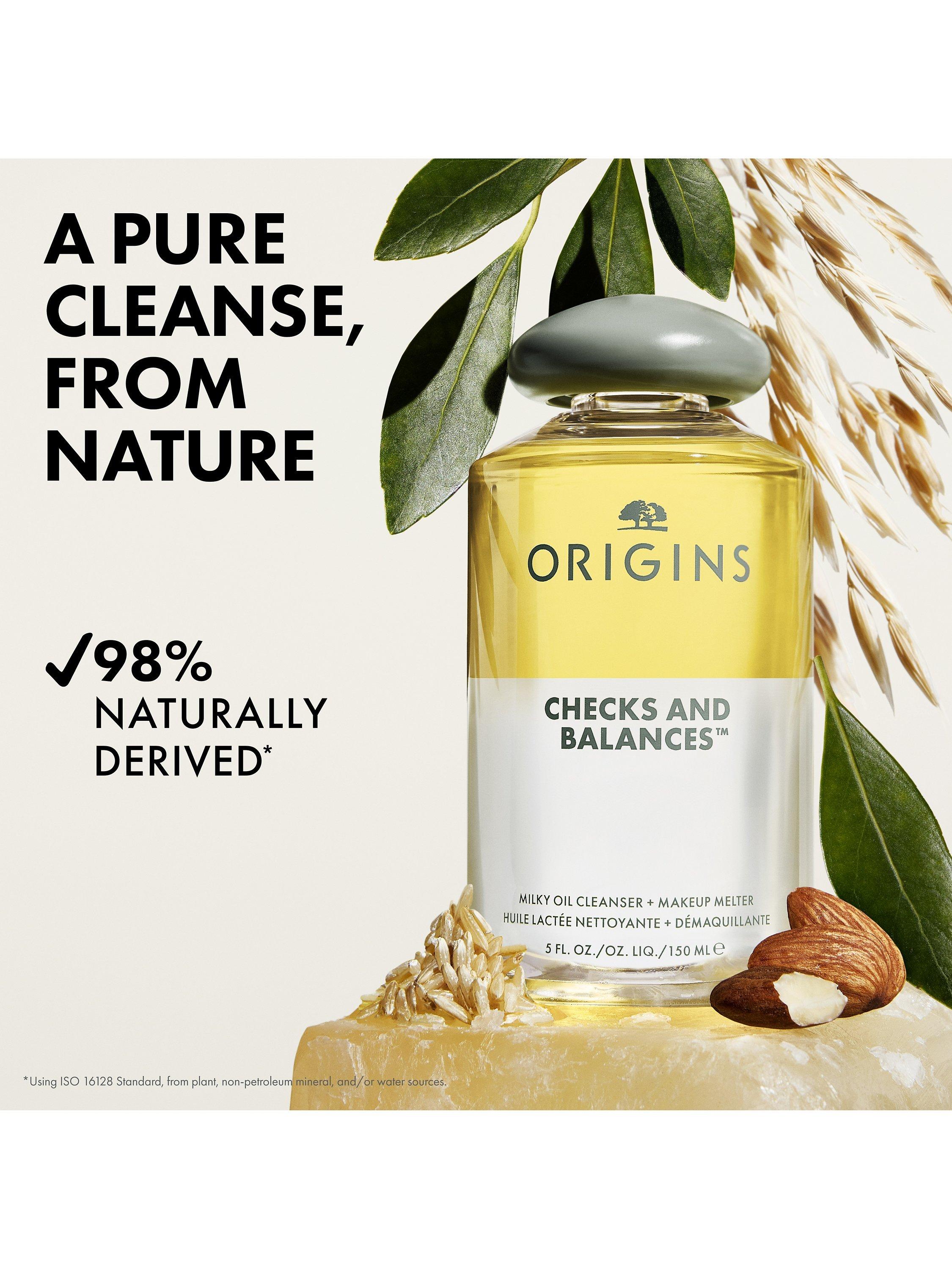 Origins Checks And Balances Milk to Oil Cleanser and Makeup Melter 150ml, imported from the UK