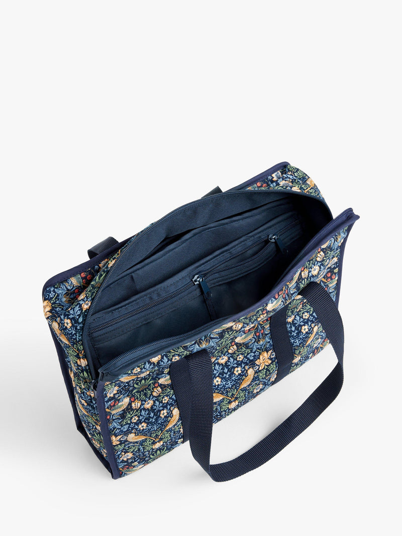 John Lewis William Morris Strawberry Thief craft storage bag in navy, UK version