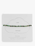 Estella Bartlett green agate beaded bracelet in gold - British product