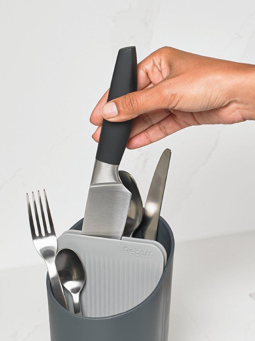 ReBorn recycled plastic cutlery drainer, imported from the UK