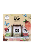 Edinburgh Gin liqueurs mini pack with Raspberry, Rhubarb & Ginger, and Elderflower flavours 3x 5cl - British product