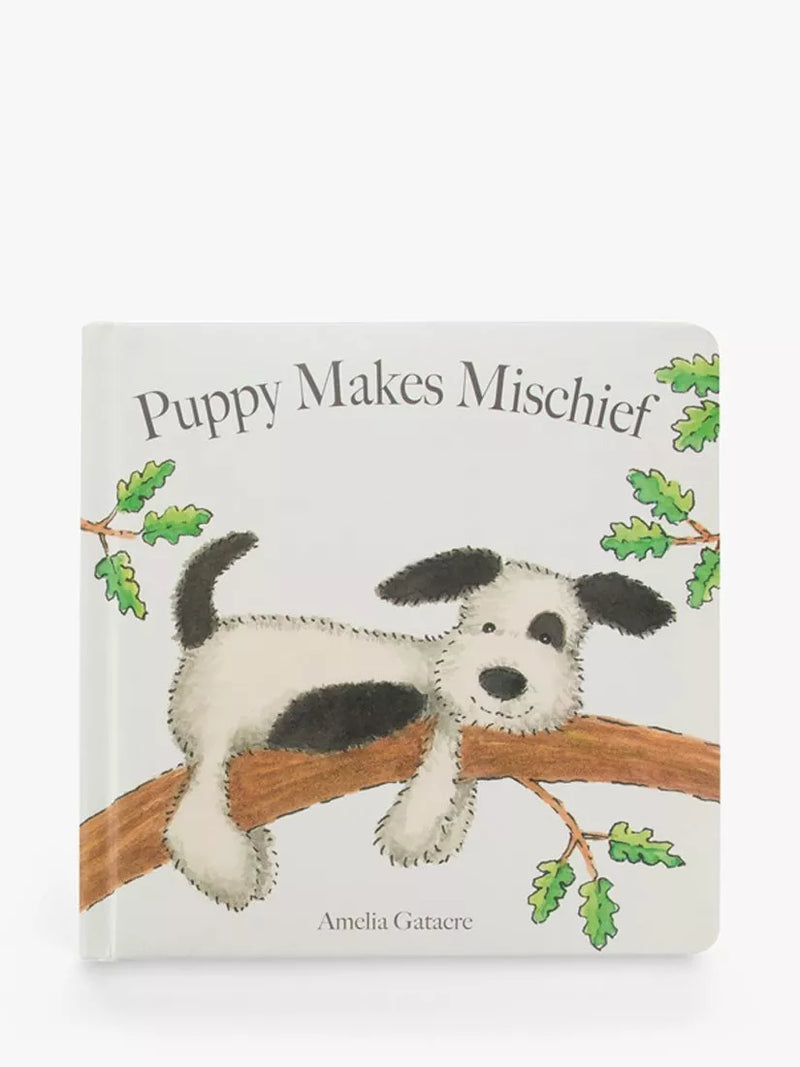 Jellycat Puppy Makes Mischief kids' board book, UK version