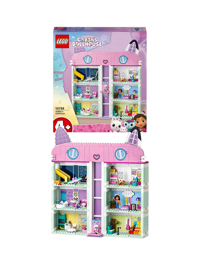 Lego Gabby's Dollhouse playset with 4 figures, UK version