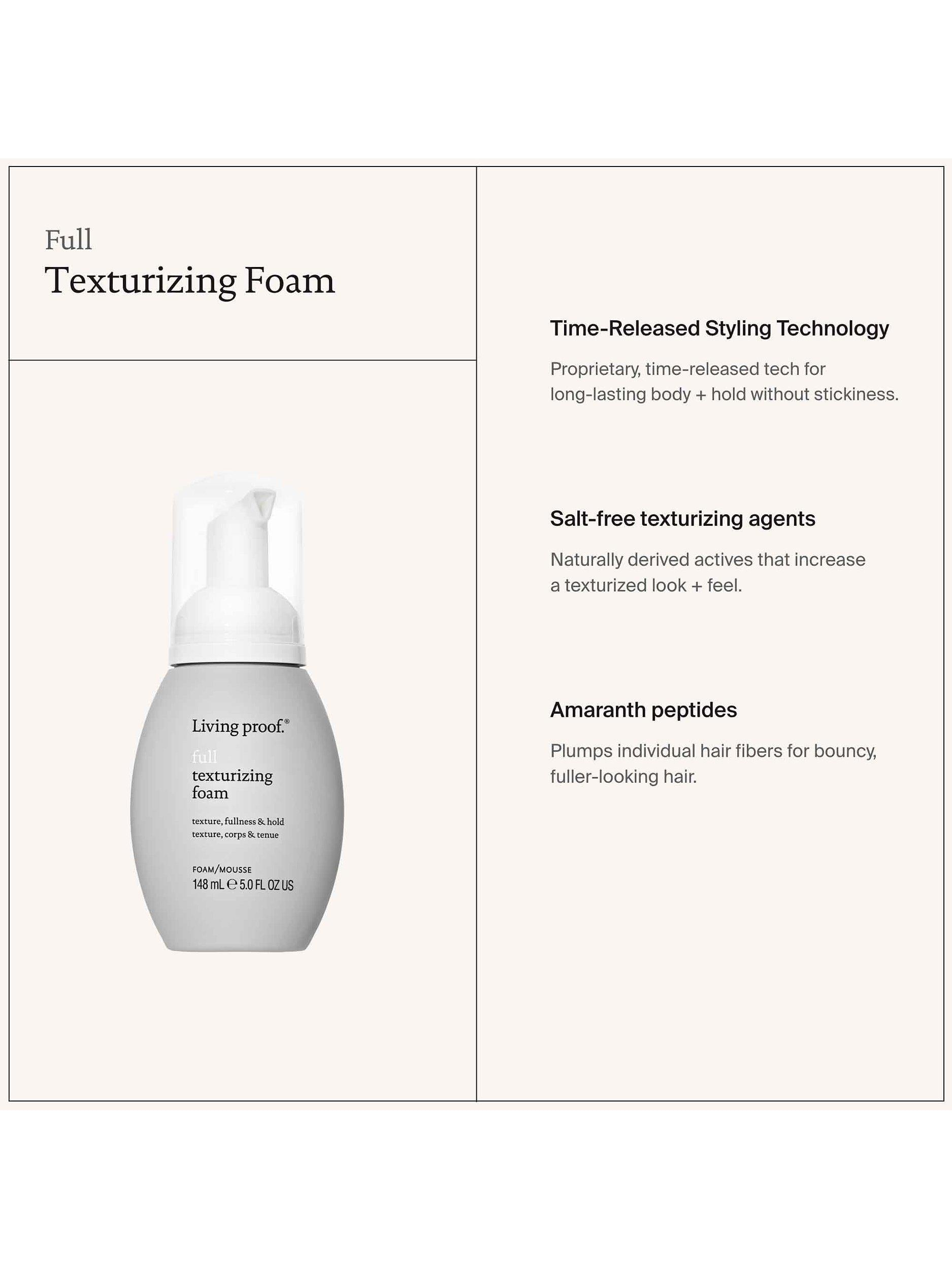 Living Proof Full Texturizing Foam 148ml, UK version