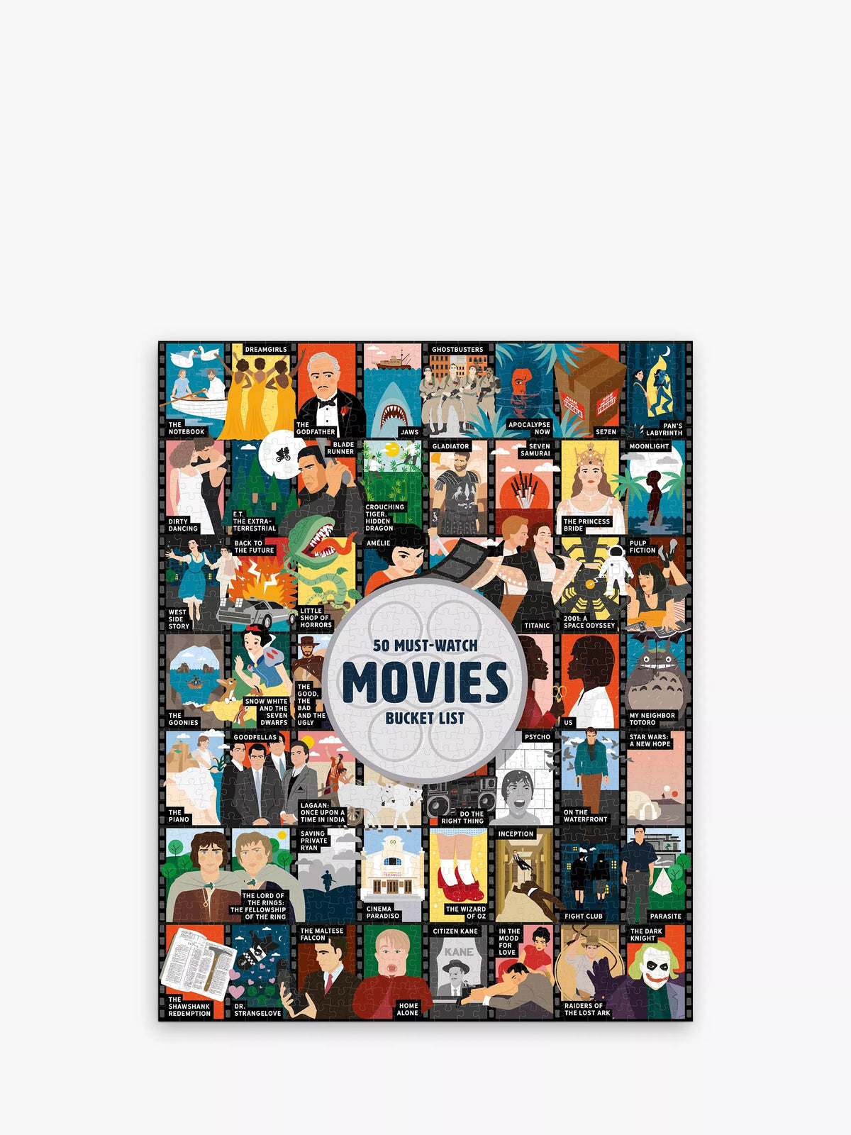 Ridley's 50 Must-Watch Movies Jigsaw Puzzle with 1000 pieces, imported from the UK