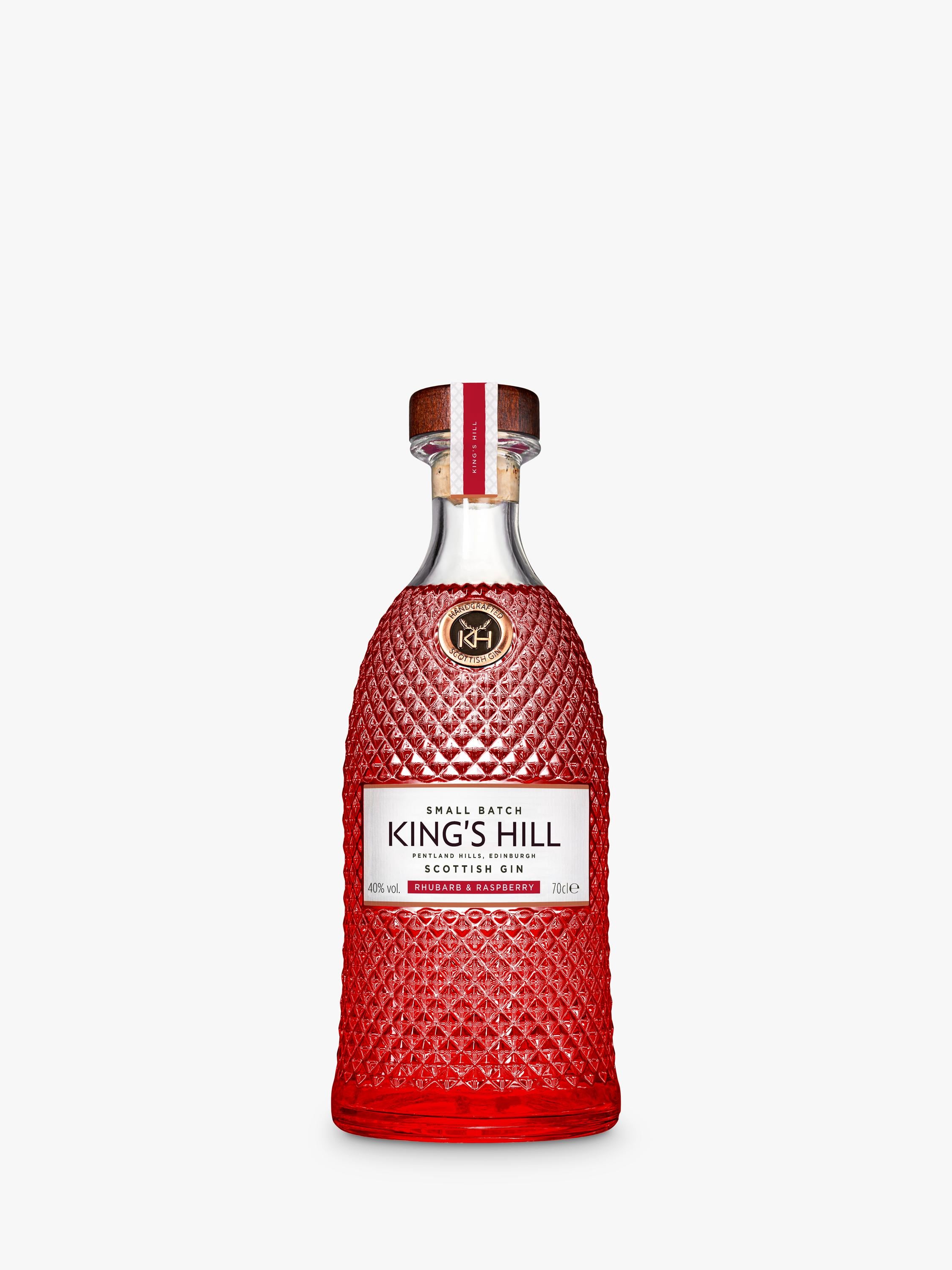 Kings Hill rhubarb and raspberry flavoured gin 70cl, UK version