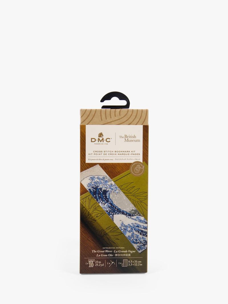 DMC The Great Wave bookmark cross stitch kit - British product