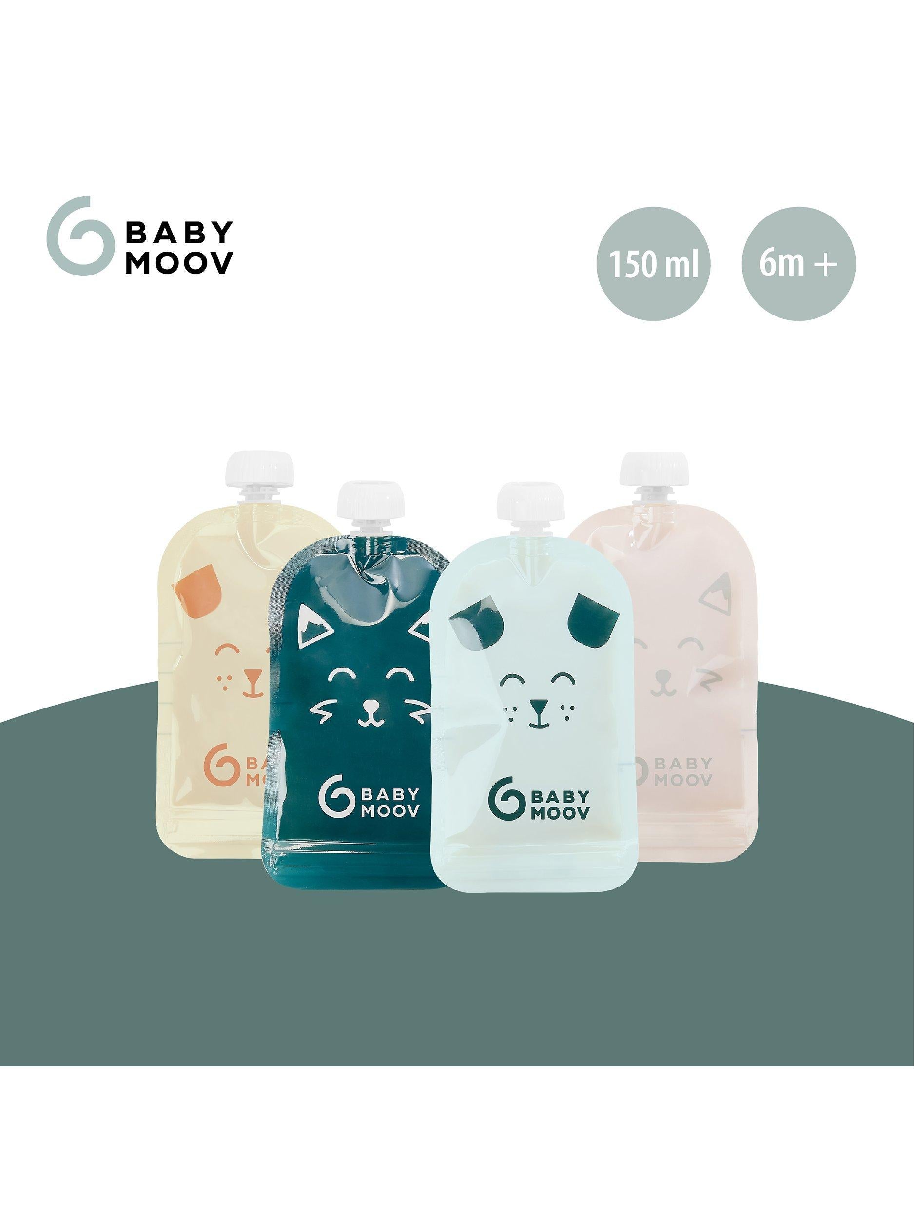 Babymoov reusable baby pouches multi pack 20 150ml - British product