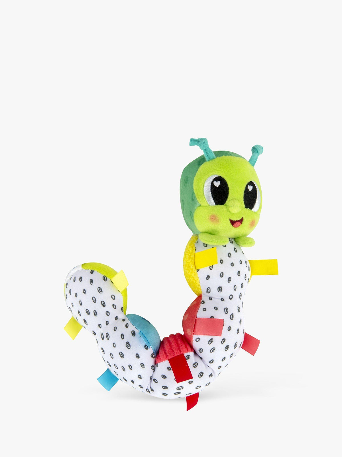 Fidget Fun Caterpillar Soft Toy with Bendable Core and Chime