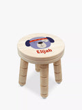 Treat Republic Cute Puppy Kids Stool Natural (British brand)