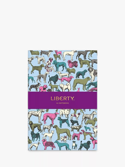 A5 Dog Notebook with Floral Graphic Print