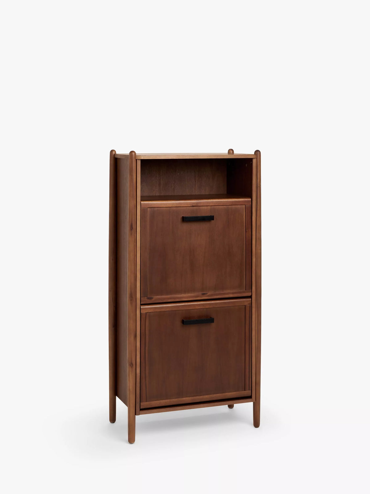 John Lewis Mid Century Shoe Cabinet, 2 Tier, Natural Honey, UK version