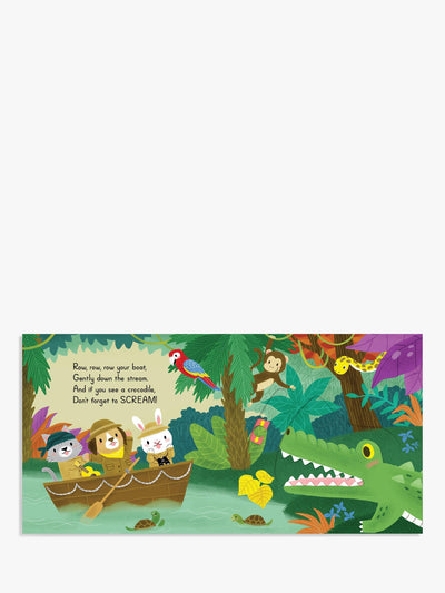 Nosy Crow Ro, Ro, Ro din båt Barnas sang-med brettbok
