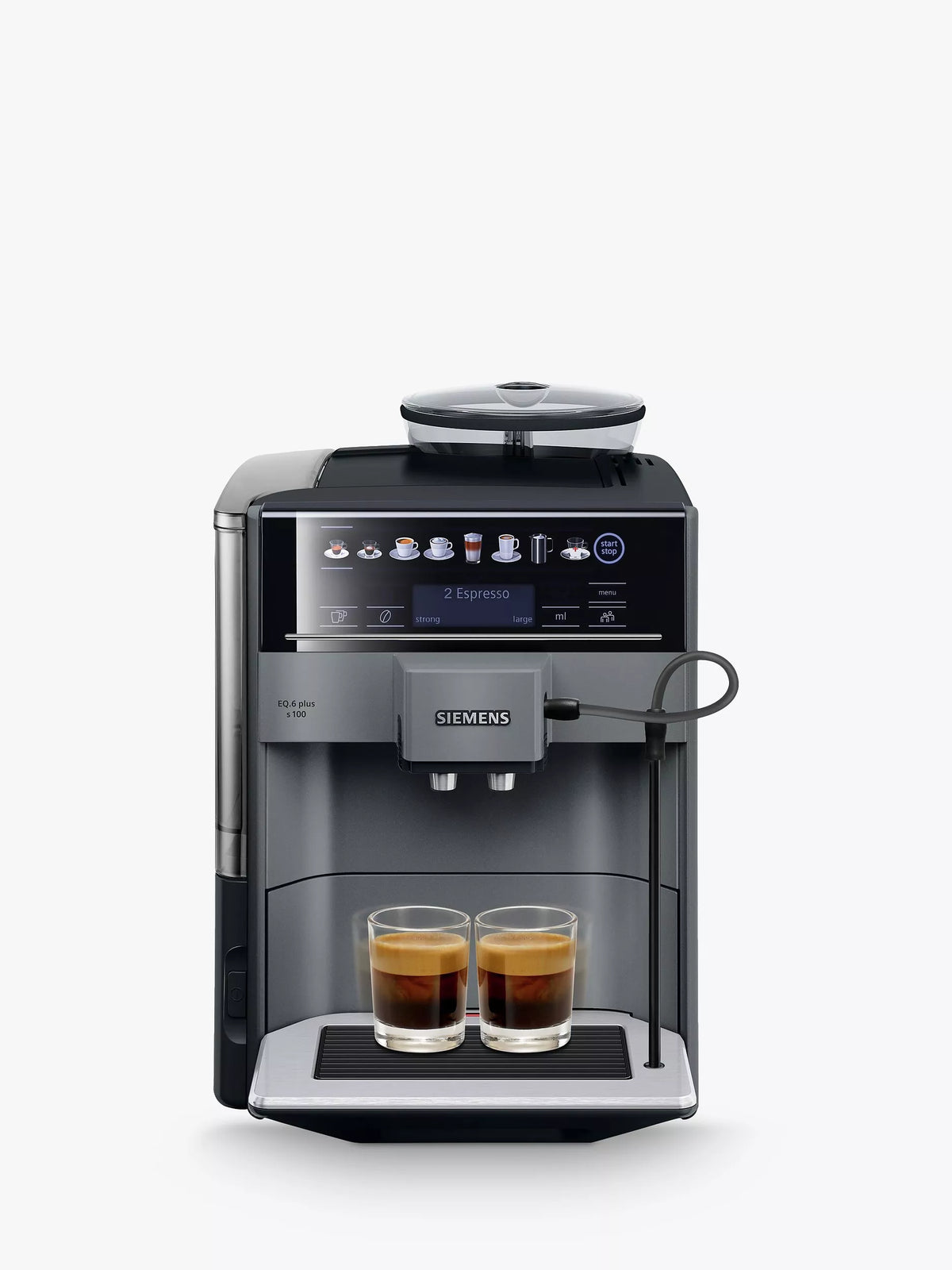Siemens EQ6 Bean to Cup Coffee Machine Titanium (British brand)