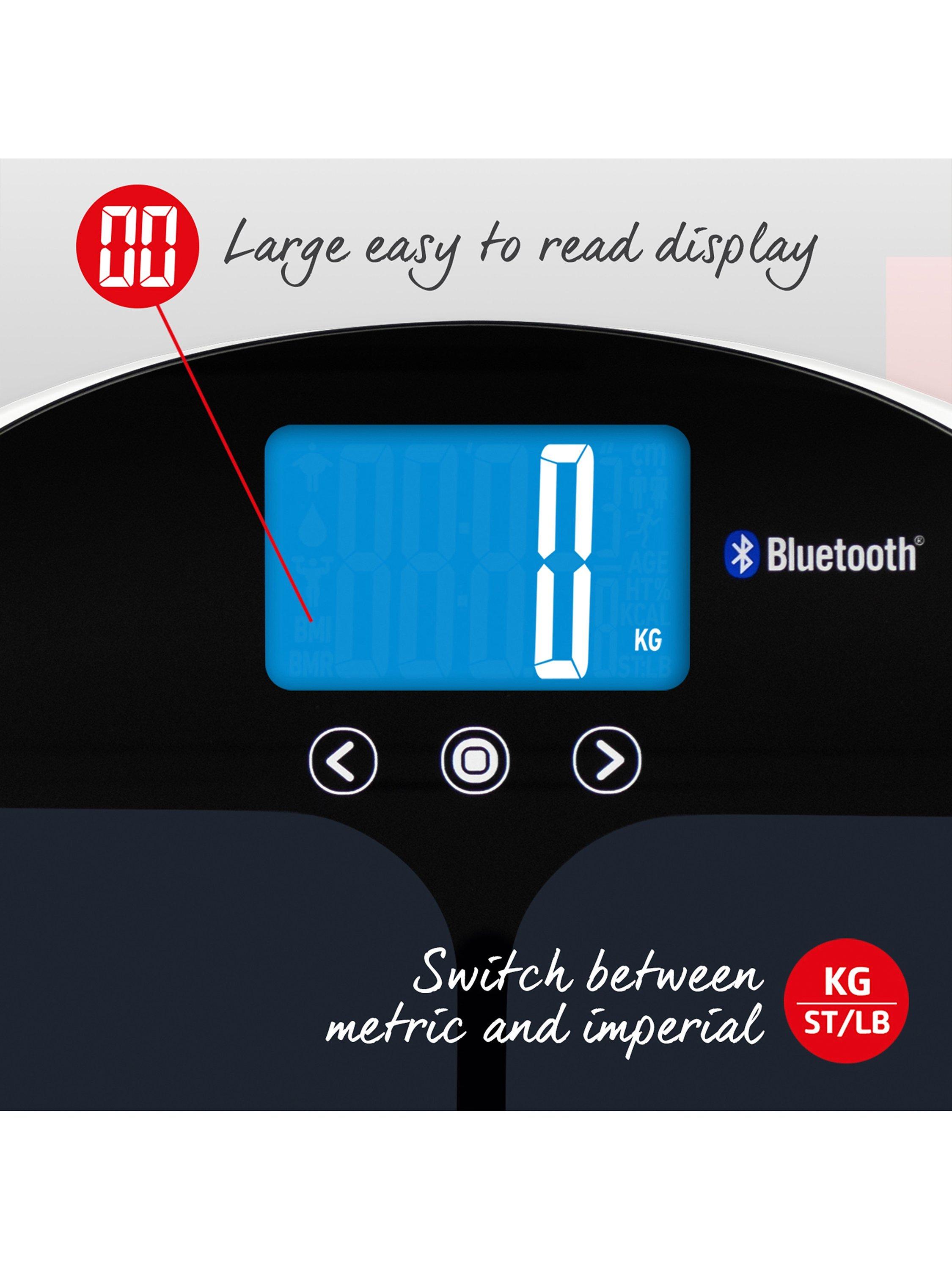 Salter Curve Bluetooth Smart Analyser bathroom scale (British brand)