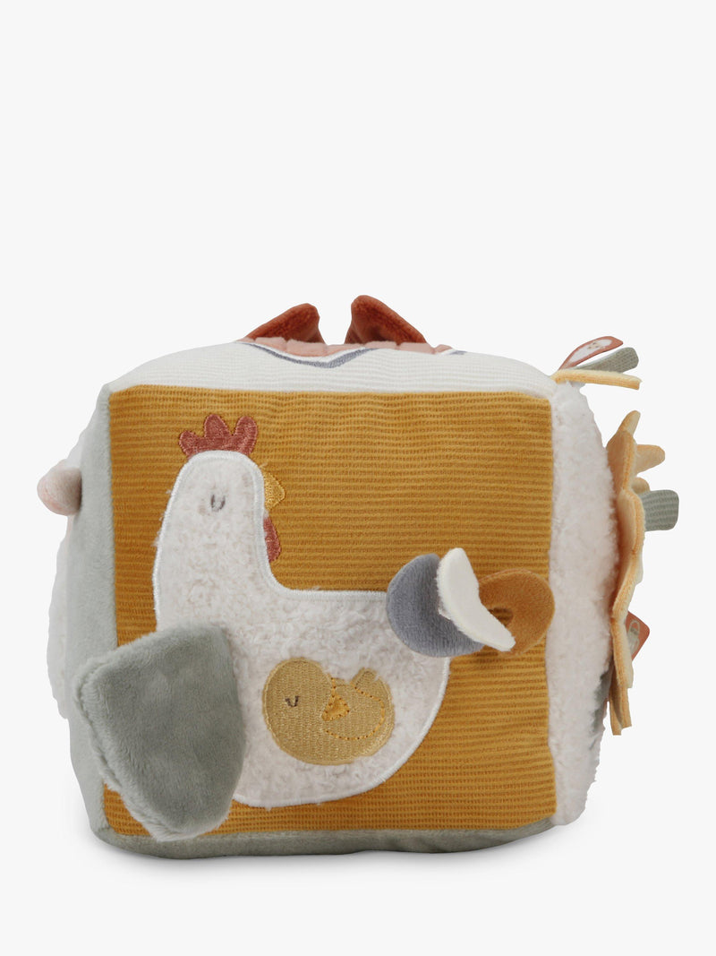 Little Dutch Little Farm Soft Cube Baby Activity Toy, UK version