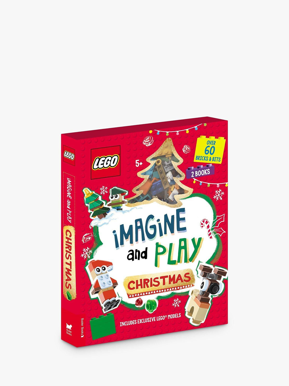 Interactive Activity Book with Building Bricks and Puzzle Pad for Festive Play