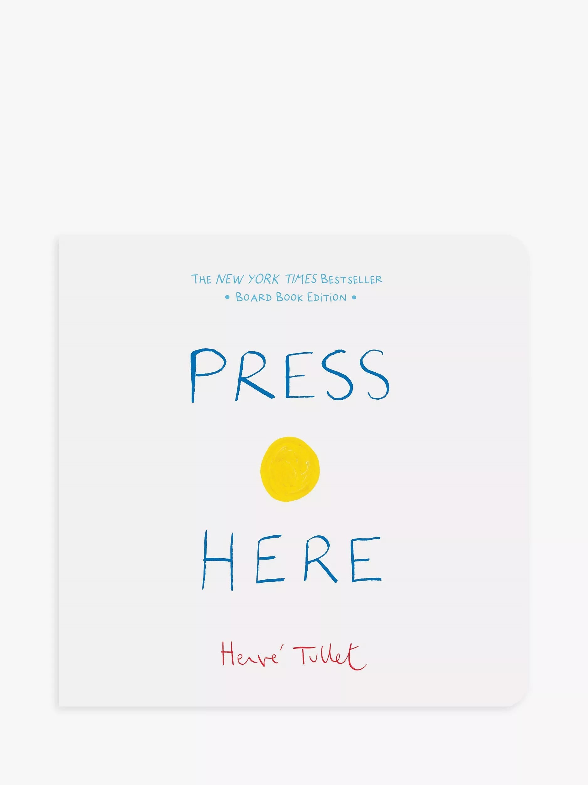 Herve Tullet Press Here interactive children's board book, UK version