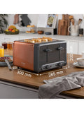 Bosch copper 4-slice toaster with warming rack - British product