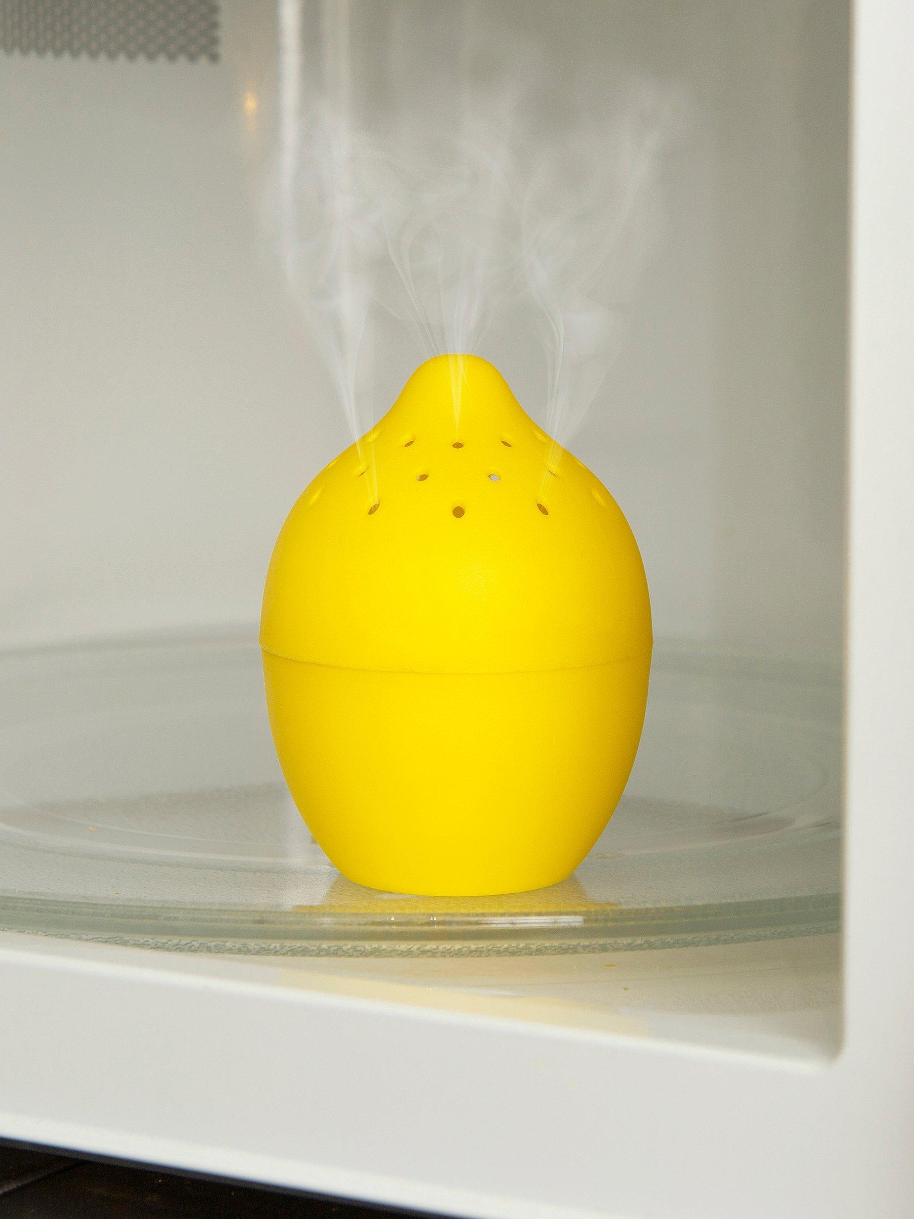 Kikkerland lemon microwave cleaner yellow, UK version