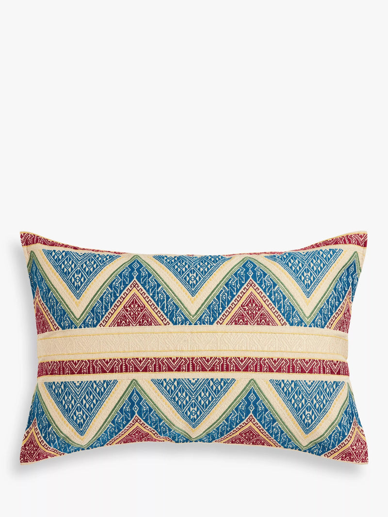 John Lewis geometric multi-colour cushion, UK version