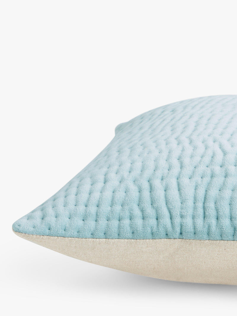 John Lewis quilted velvet square cushion, UK version