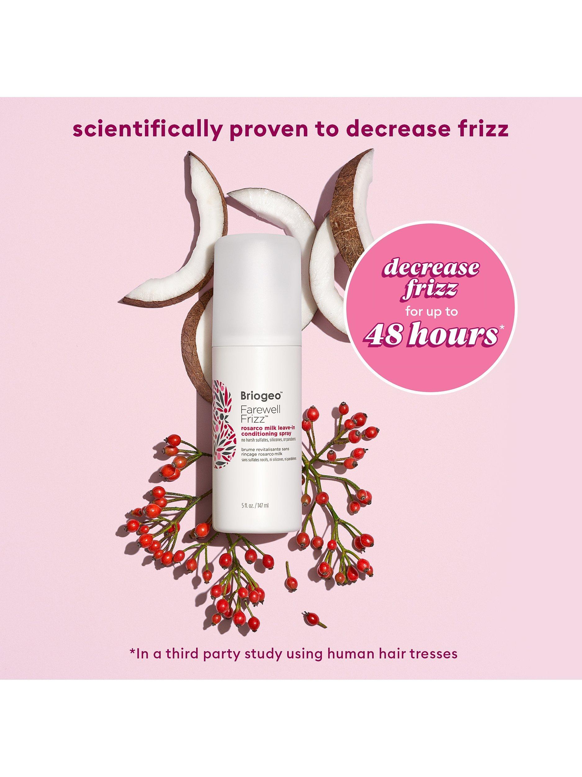 Briogeo Farewell Frizz Rosehip, Argan and Coconut Rosarco Milk Leave-In Conditioning Spray 147ml - British product