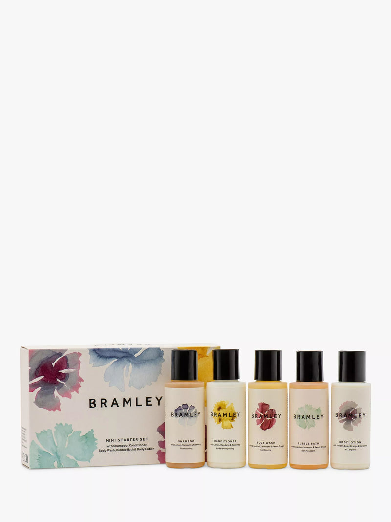 Bramley mini gift set with 50ml body care products - British product