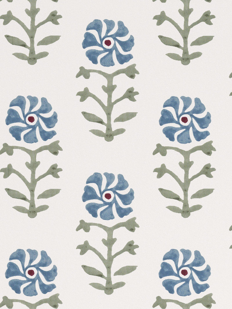 John Lewis Aria wallpaper lake blue (British brand)
